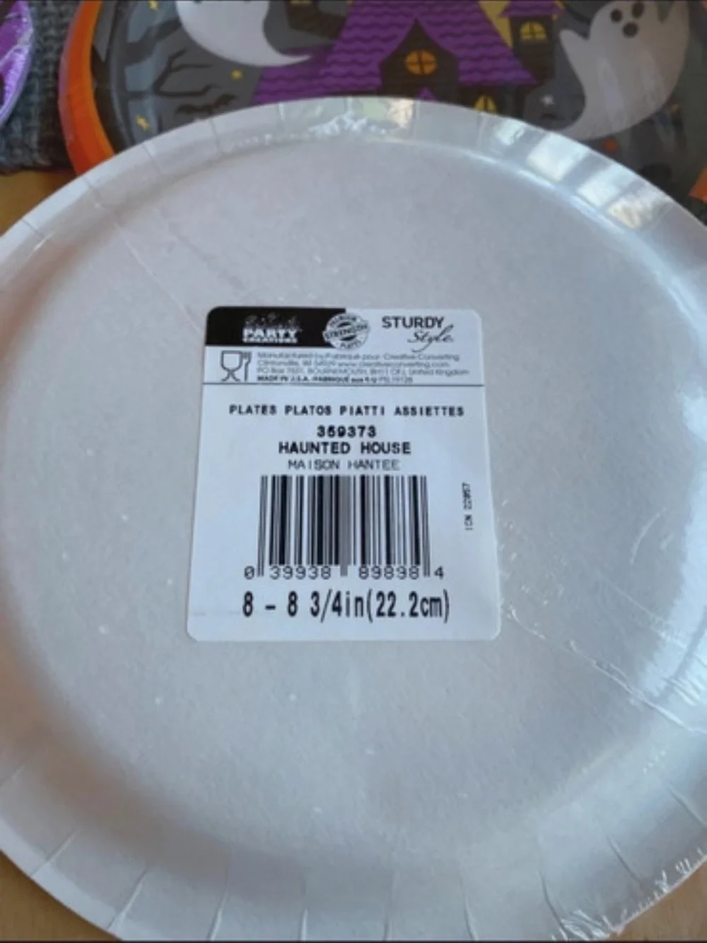 Halloween Haunted House Party Plates & Napkins - Orange & Purple for 32+ persons